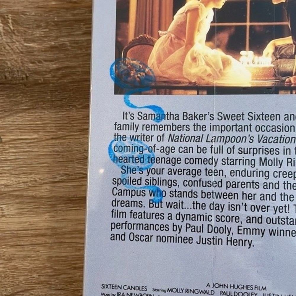 Sixteen candles movie VHS factory sealed RARE - Picture 3 of 7